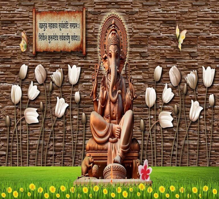 Ganesh with Floral Accents