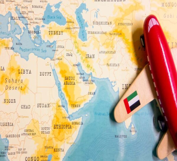 UAE Red Plane Over the World