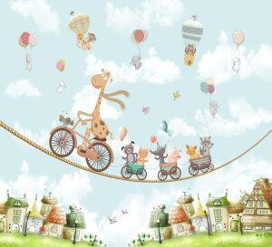 Giraffe's Sky Train Adventure
