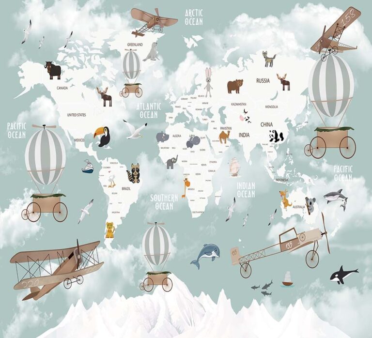 Pastel World Map