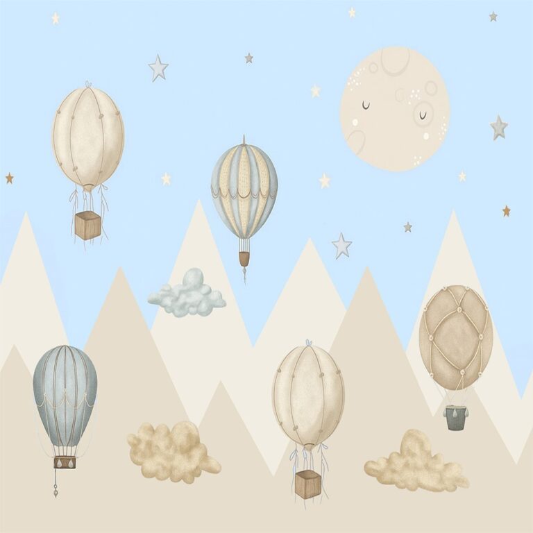 Hot Air Balloons in a Dreamy Sky