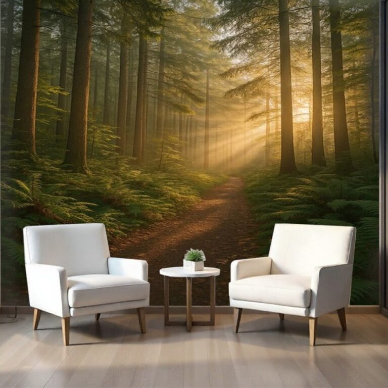 Sunlit Forest Path