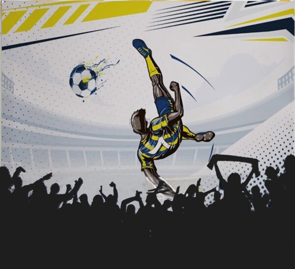 Dynamic Soccer Football Player Wallpaper - Sports Action Mural - Image 2