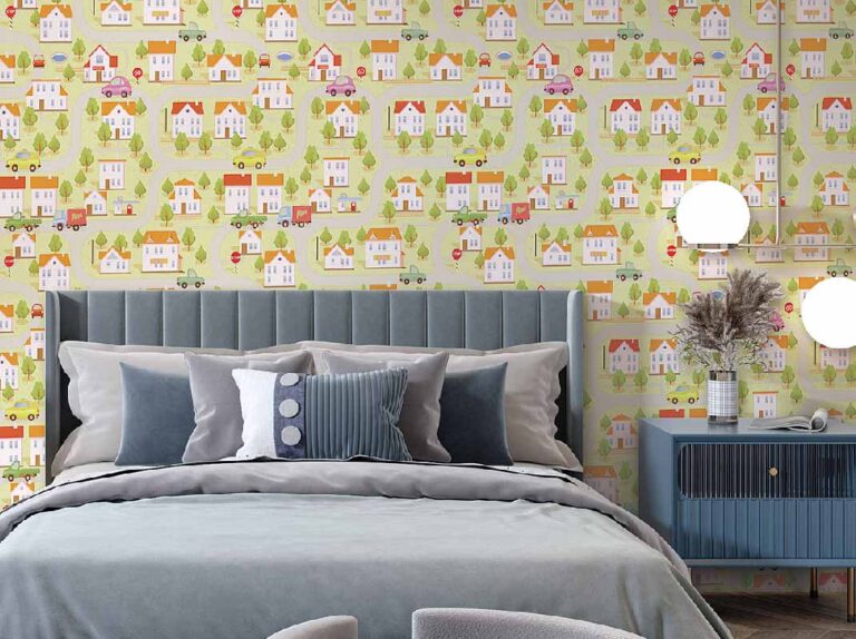 kids wall mural design