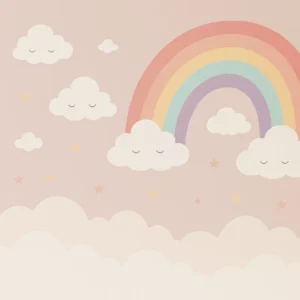 cute pastel rainbow